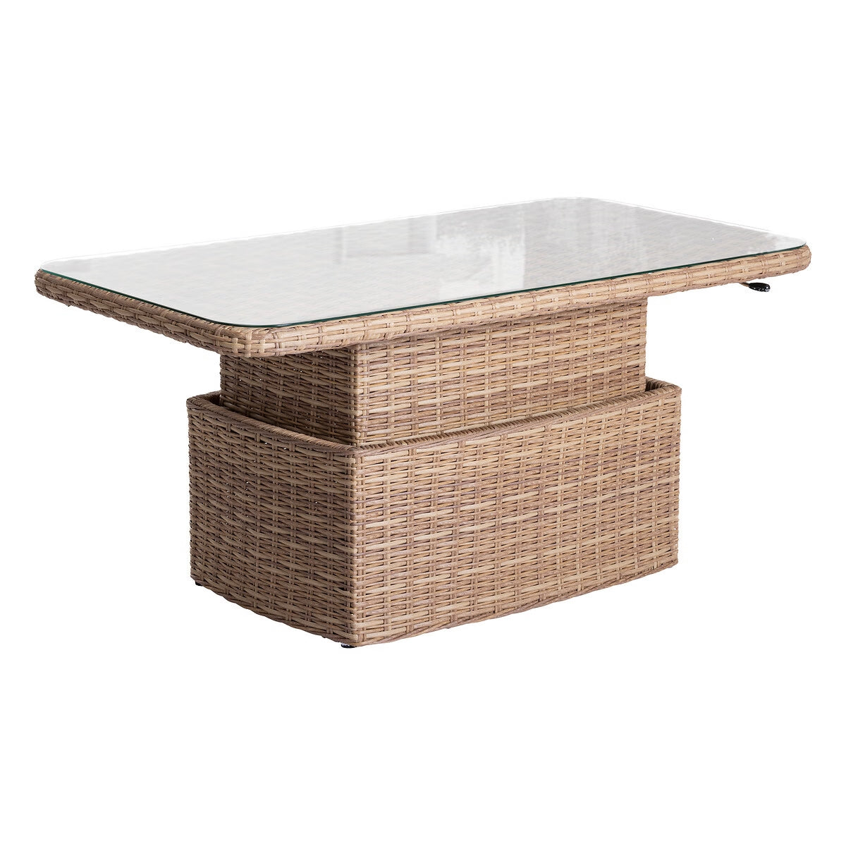 Table basse de jardin rectangulaire relevable - Salon de jardin BORA